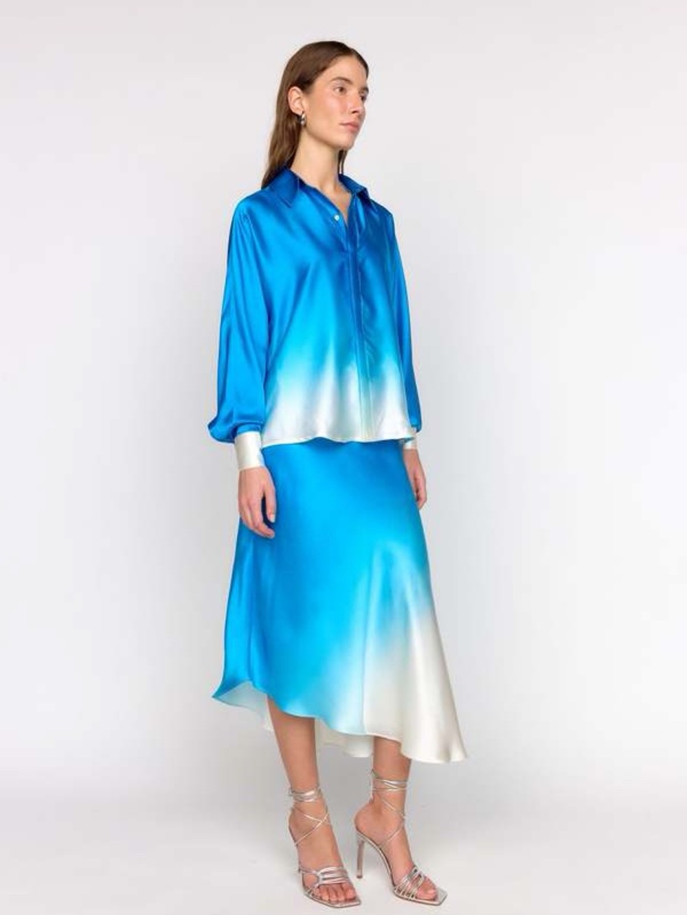 Christy Lynn Josie Skirt Blue Dip Dye - Picture 3 of 11
